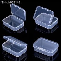 ﹉◊✁ Mini plastic box translucent box storage box dust-proof durable solid jewelry rectangular parts packaging storage box container