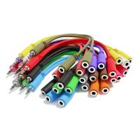 ExcelValley - 5-Pack - Mono Splitter Y Patch Cables - TS 3.5mm 1/8" Eurorack Synth Synthesizer