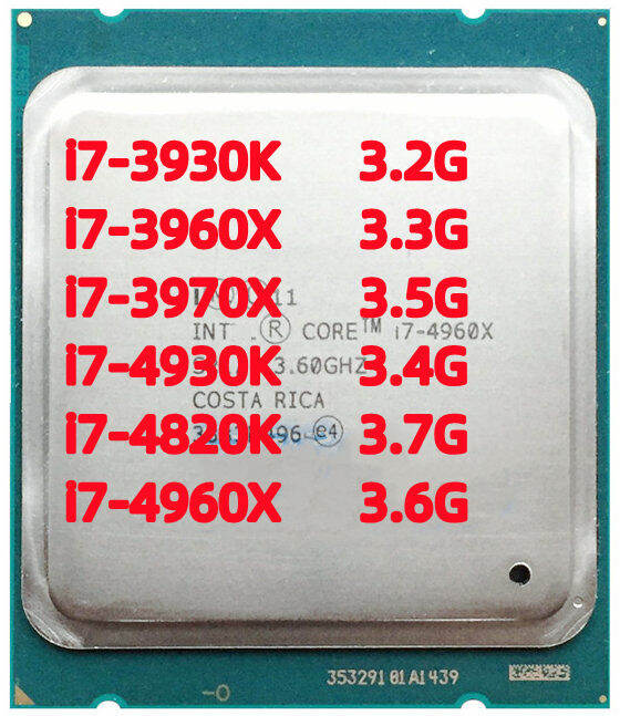 Core I7 I7 3930k 3930k 3960x 3970x 4930k 4820k 4960x 2011x79โปรเซสเซอร์เดสก์ท็อป Cpu Hexa Core 6 3939