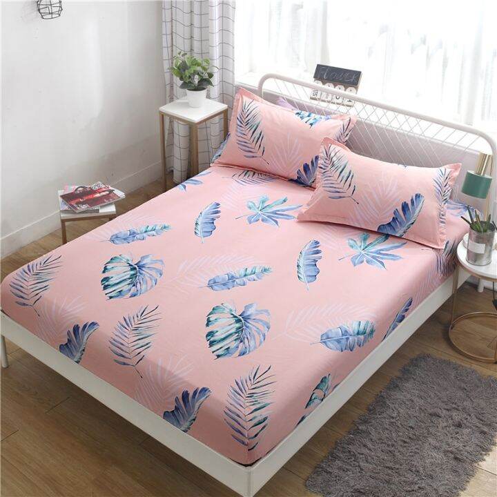 cw-1pc-bed-sheet-printed-mattress-covers-fitted-sets-four-corners-with-elastic-band-sheet-no-pillowcases-my