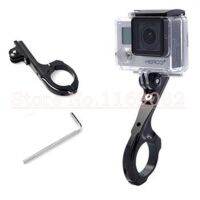 ☇✕ Black Metal Bike Bicycle Handlebar Clamp Clip Mount Black L for Gopro Cameras Hero2 Hero3 / 3 4