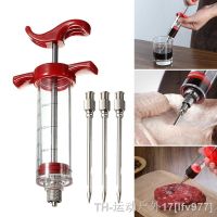 hot【DT】✷❅○  BBQ Meat Syringe Marinade Injector with Needles Turkey Sauce Injection Tools Accessorie