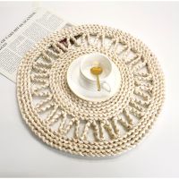 【CW】 Hand Woven Table Placemats Coaster Bowl Cup Pot Insulation Vase Decoration Mats Accessories