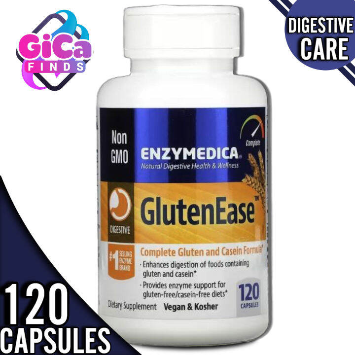 Enzymedica, Glutenease, Extra Strength, 120 Capsules | Lazada PH