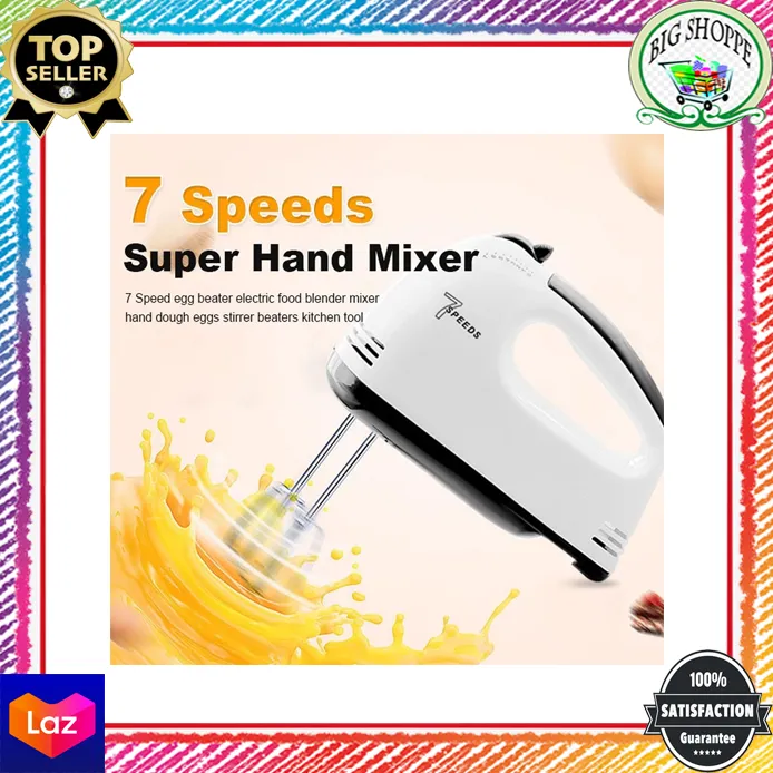 (TBS) ORIGINAL SCARLET HAND MIXER PROFESSIONAL SUPER 7 SPEED FOR BAKING