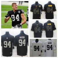 New high-quality and most popular jerseys NFL Las Vegas Raiders Carl Nassib Jersey Short-sleeved Sports Jersey Casual T-shirt