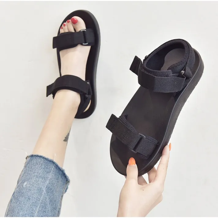 Quality assurance JY. Ladies Korean Pu Made Vintage Flat Sandals No ...