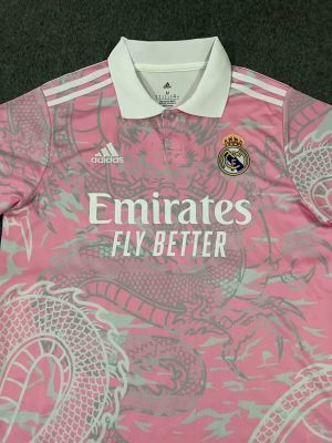 ✣  23/24 of the new special edition pink real dragon jersey football fans clothing foreign trade quality European code