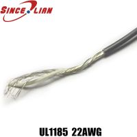 【Customer favorite】 20เมตร/ล็อตสายสัญญาณเสียงแกนเดียวป้องกันลวด UL1185 22AWG OD 3มิลลิเมตรทองแดงกระป๋องหนึ่งแกนหลายควั่นสาย