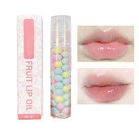 [wilkl] Hydrating Roll On Fruit Serum Lip Balm Lip Oil Transparent Moisturizing Lip Gloss Lipstick