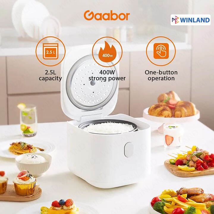 GAABOR by Winland Rice Cooker 2.5L Capacity 400W Strong Power Nonstick
