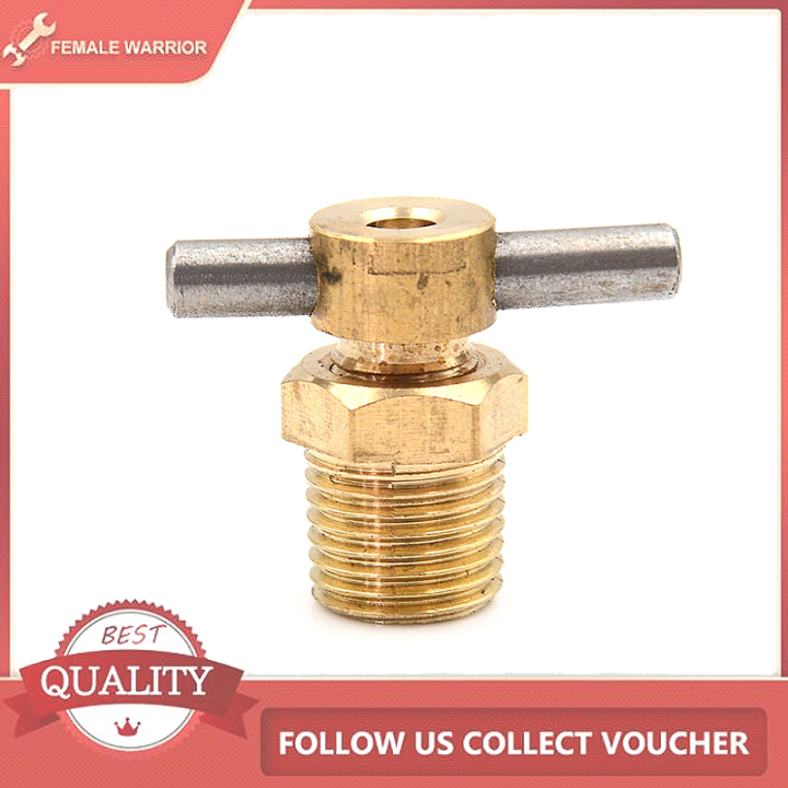 Female Warrior 1/4'' Npt brass drain valve for air compressor tank