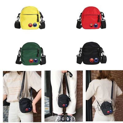 【hot sale】✱◙№ C16 🔥🔥 ELMO Sesame Street Korean Harajuku Style Canvas Sling Bag Women Shoulder Bag Simple Square Mini Mobile Phone Bag