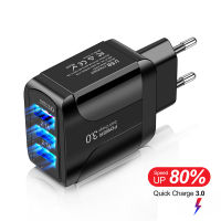 【Big-promotion】 C&amp;T e-Mart Quick Charge 3.0สำหรับ13 Pro Max Charger 3 USB Charger Fast Charging Adapter สำหรับ Mi Mobile Phone Chargers