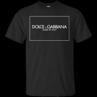 New summer men T-shirt Dolce&amp;Gabbana T- shirt cotton  neck top black