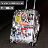 ต้นฉบับ RIMOWA สติกเกอร์กระเป๋าเดินทางขนาดใหญ่ Rimova กระเป๋าเดินทางรถเข็นกระเป๋าเดินทางกระเป๋าเดินทางตกแต่งกันน้ำ