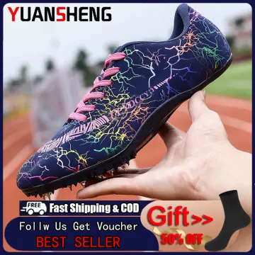 New Men Track Field Shoes Spikes Running Training Nails Race Shoes