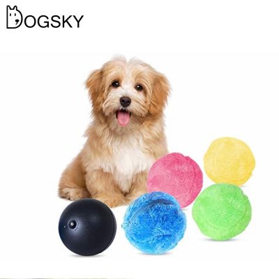 5pcs/set Magic Roller Ball Toys For Dog  Activation Automatic Ball Dog Cat Interactive Funny Chew Plush Electric Rolling Balls Toys