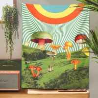 【CW】㍿✿♘  Psychedelic Tapestry Mountain sun rainbow starry sky magic Hippie Tapestries Wall Decoration