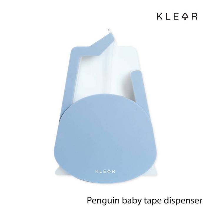 klearobject-penguin-baby-tape-dispenser-แท่นตัดเทป-แกน-1นิ้ว-แท่นใส่สก๊อตเทป-แท่นตัดเทปใส-แท่นตัดสก๊อตเทปอะคริลิค-นกเพนกวิน-แท่นเทปใส-แท่นสก็อตเทป-เทปใส