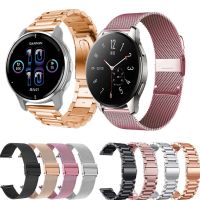 [HOT JUXLLKBKOW 514] สายสแตนเลสสำหรับ Garmin Vivomove Sport Venu 2 Plus สร้อยข้อมือโลหะสำหรับ Vivo WATCH 2 Xiaomi นาฬิกา S1 TicWatch GTK GTA Watchband