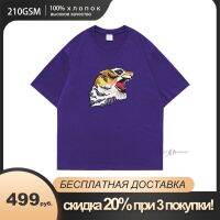 【New】Neploha Streetwear Fierce Tiger Graphic ขนาดใหญ่พิมพ์ T เสื้อสำหรับชาย HarajukuUnisex 5XL ญี่ปุ่น Tees