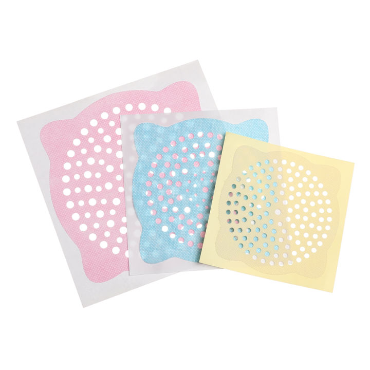 10pcs Disposable Drain Sticker Hair Catcher Filter Net For