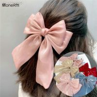 ♝◐ Girls Hair Bow Hairpins Solid Color Lace Ribbon Bowknot Hair Clips For Kids Butterfly Barrettes Women Children Hair Accessories