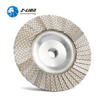 Z-LION Diamond Flap Disc 4 Inch M14 Or 58-11 Thread Metal Adapter Diamond Electroplated Grinding Wheel Flap Disc Abrasive Tool