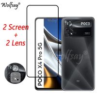 （ATG） Full CoverForPoco ตัวป้องกันหน้าจอ X45G สำหรับ Poco X4M35GGlass สำหรับ Poco X4Glass