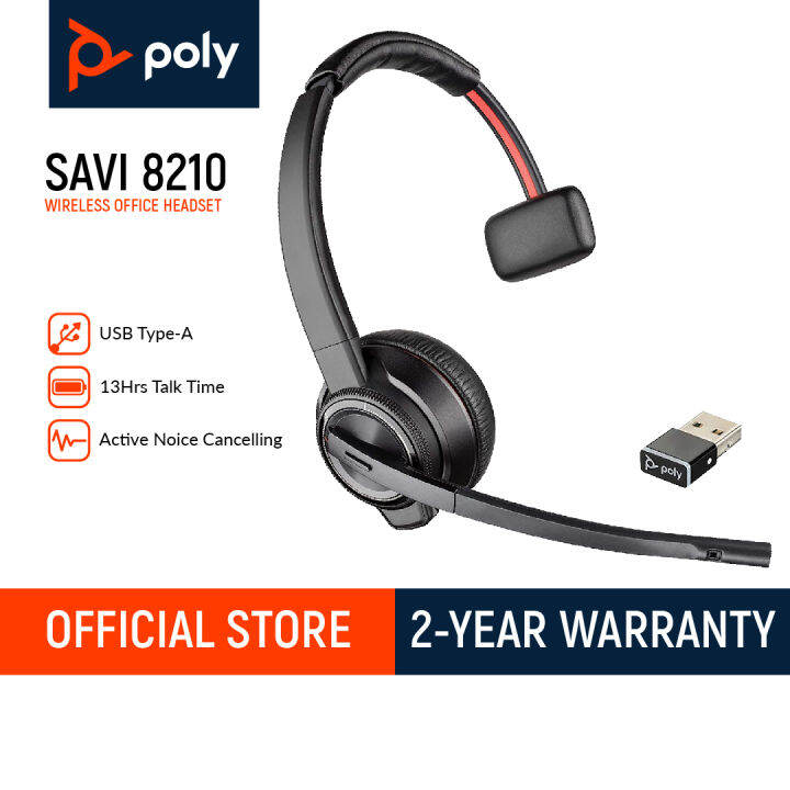 Plantronics Savi 8210 Active Noise Cancelling Wireless Dect Mono Headset System Lazada Ph 7188