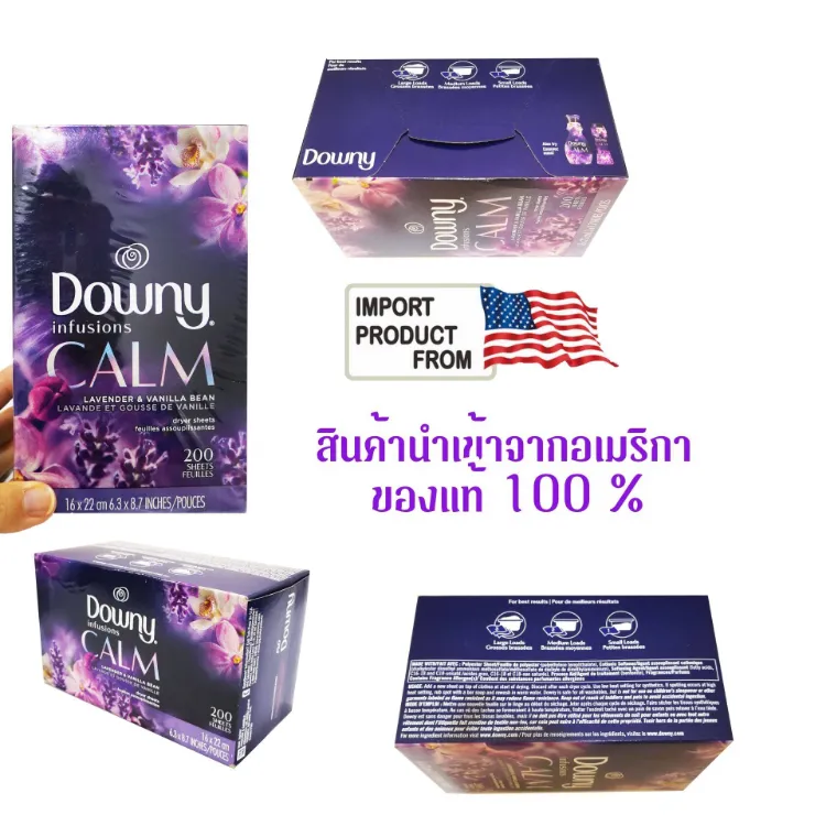 Downy Infusions Calm Scent Fabric Softener Dryer Sheets