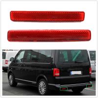 【✱2023 HOT✱】 sushuang 2ชิ้นด้านซ้ายขวา Vw Transporter Multivan T5 T6 2010-สีแดงตัวสะท้อนแสง Bemper Belakang ไฟท้ายแท่งคำเตือนที่จอดรถเบรก