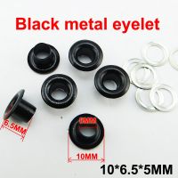 100PCS 10*6.5*5MM Metal Black EYELET Button Sewing Clothes Accessory Round Buttons Eyelets ME-057  Pliers