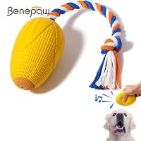 Bite-Resistant Rubber Dog Chew Toys Nontoxic Cotton Rope Floatable Pet Toys For Small Medium Large Breed Traning Puppy