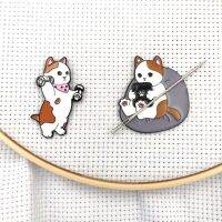 ♧♧ Needle Magnet Pin Holder Needle Minders Magnetic for Cross Stitch Cute Cat on Sofa Sewing Keeper Finder Embroidery Needle Nanny