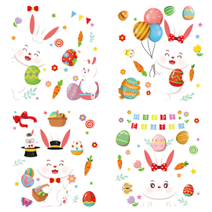 wall-stickers-static-glass-decal-egg-family-bunny-easter-window-sticker