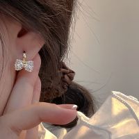 Vivienne Westwood SUGAR light luxury bow zircon earrings unique design high-end super fairy earrings for women 2022 new trend