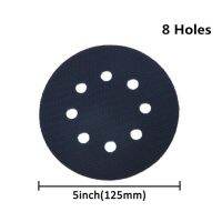 โพลีเวลแผ่นอินเตอร์เฟสป้องกันพื้นผิวบางเฉียบ8หลุม125มม. 2ชิ้นสำหรับตะขอและห่วงกระดาษทรายทรงกลมการใส่แผ่นขัด
