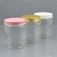 30 Pclot 250กรัม Plastik Kosmetik โถเซรั่ม Botom Emas Putih Merah Jambu หมวกอลูมิเนียม Krim Bekas Wholsse