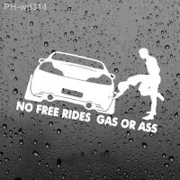 Car Stickers Decor Motorcycle Decals No Free Rides Gas or Ass Funny Decorative Accessories Creative Waterproof PVC Accessories