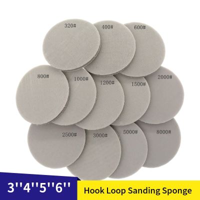10 Pcs 23456Sponge Sanding Disc Sandpaper Aluminum Oxide Hook and Loop 320-8000 Grits for Car Polishing &amp; Grinding