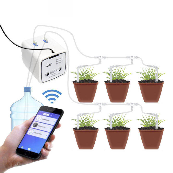 Garden Smart Automatic Watering Device Double Pump WIFI Mobile APP