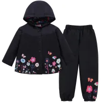 LZH Spring Children Clothing  Autumn Winter Toddler Girls Clothes Raincoat Waterproof Jacket+Pant Outfit Kids Boy Sport Suit