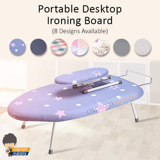 (SG Seller) ★ Portable Foldable Desktop Ironing Board ★ WIth Iron Rack