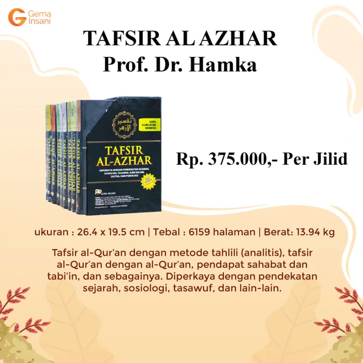 Buku Tafsir Al Azhar Jilid 9 Prof Dr Hamka Penerbit Gema Insani