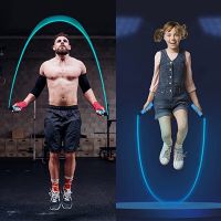 【CW】Glowing Jump Ropes for Develop Kids Sports Interest Men Women Fitness Indoors Outdoors LED Light Rope Adjustable Jumping Rope