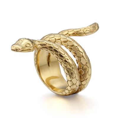 แหวนทองคล้ายงูบุคลิกภาพสร้างสรรค์แบบข้ามพรมแดนผู้ผลิตแหวนลมยุโรปและอเมริกา