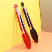 【jw】▧♞№  Silicone Food Tongs Non-slip Clip Clamp BBQ Salad Tools Grill Accessories