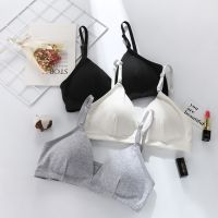 【YP】 Sutiã de algodão sem costura feminino lingerie confortável sutiã triangular macio